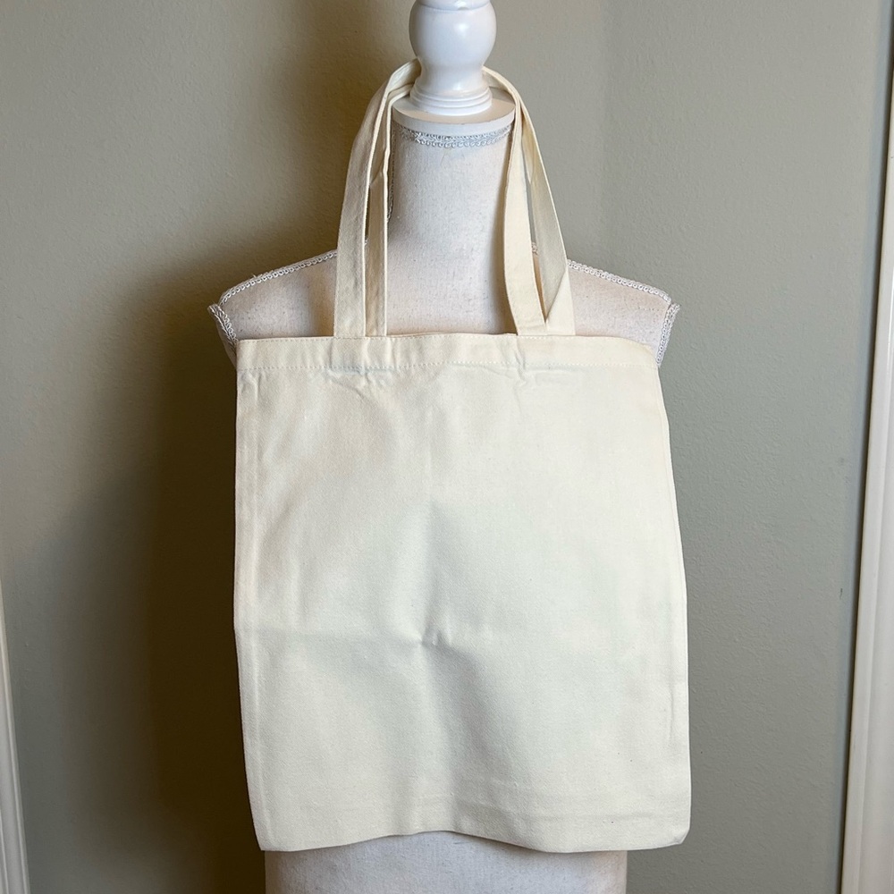 NWOT Thrifting/Thrift Store Themed Graphic Canvas Tote Bag - Picture 3 of 6